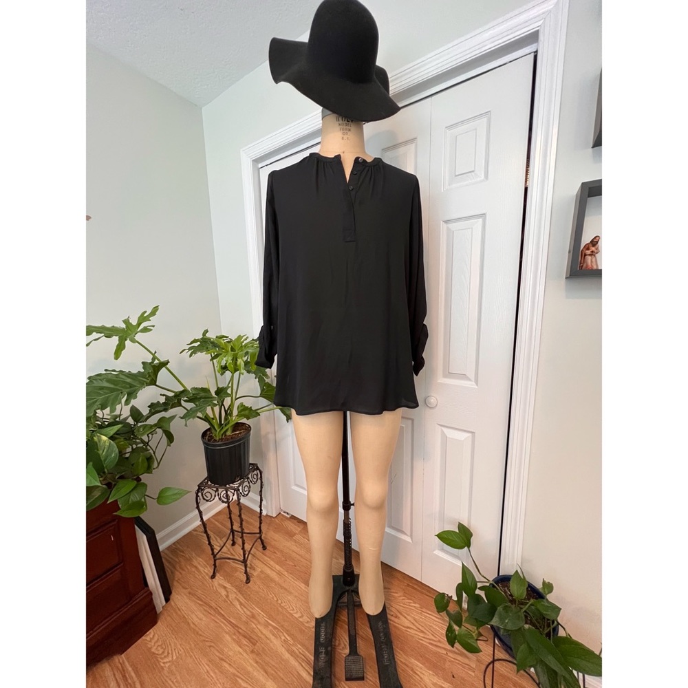 APT 9 BLACK TUNIC SHIRT SIZE XL